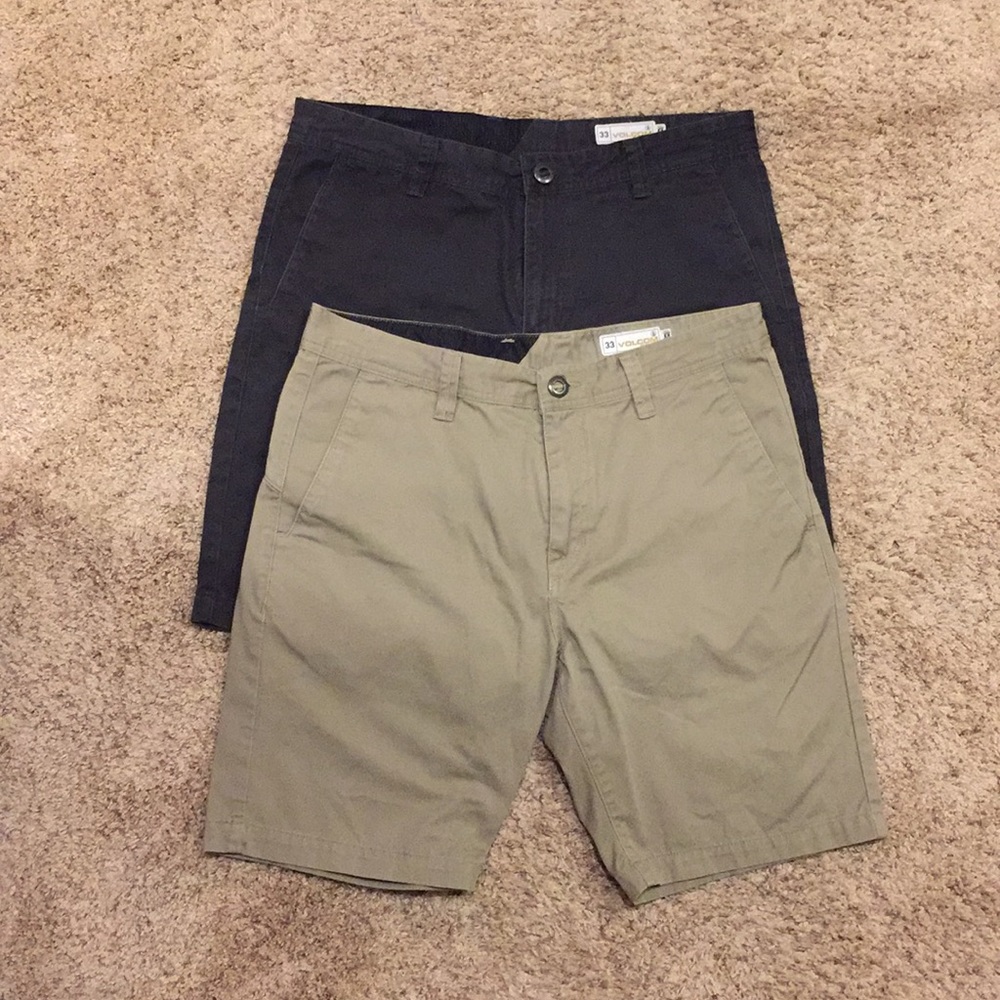 2 pairs of Volcom men’s shorts, size 33